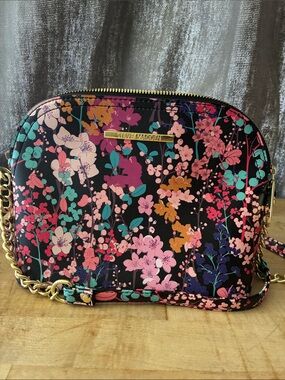 Steve Madden Black Floral Crossbody Bag Purse!